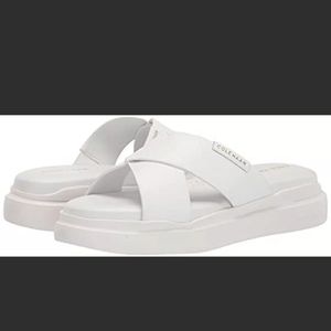 Cole Haan Grandpro Rally Crisscross Platform Slides NEW Size 7.5 Retail $75